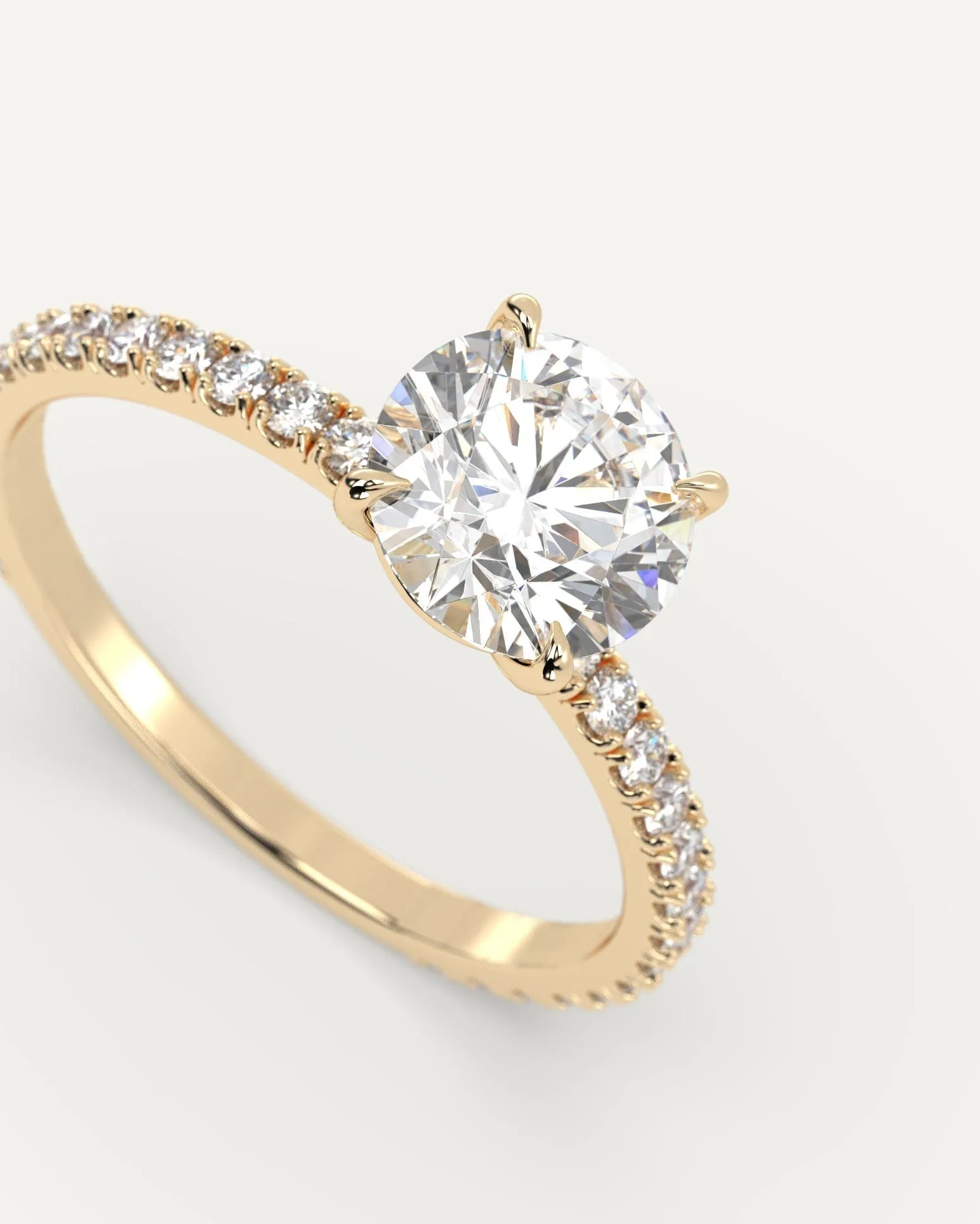 1 carat Round Cut Diamond Ring