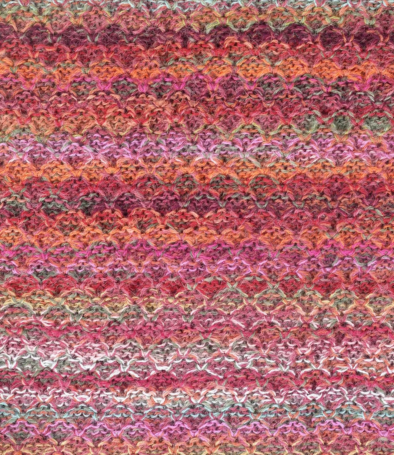 Alpaca Beanie Hat - Printed - Saffron