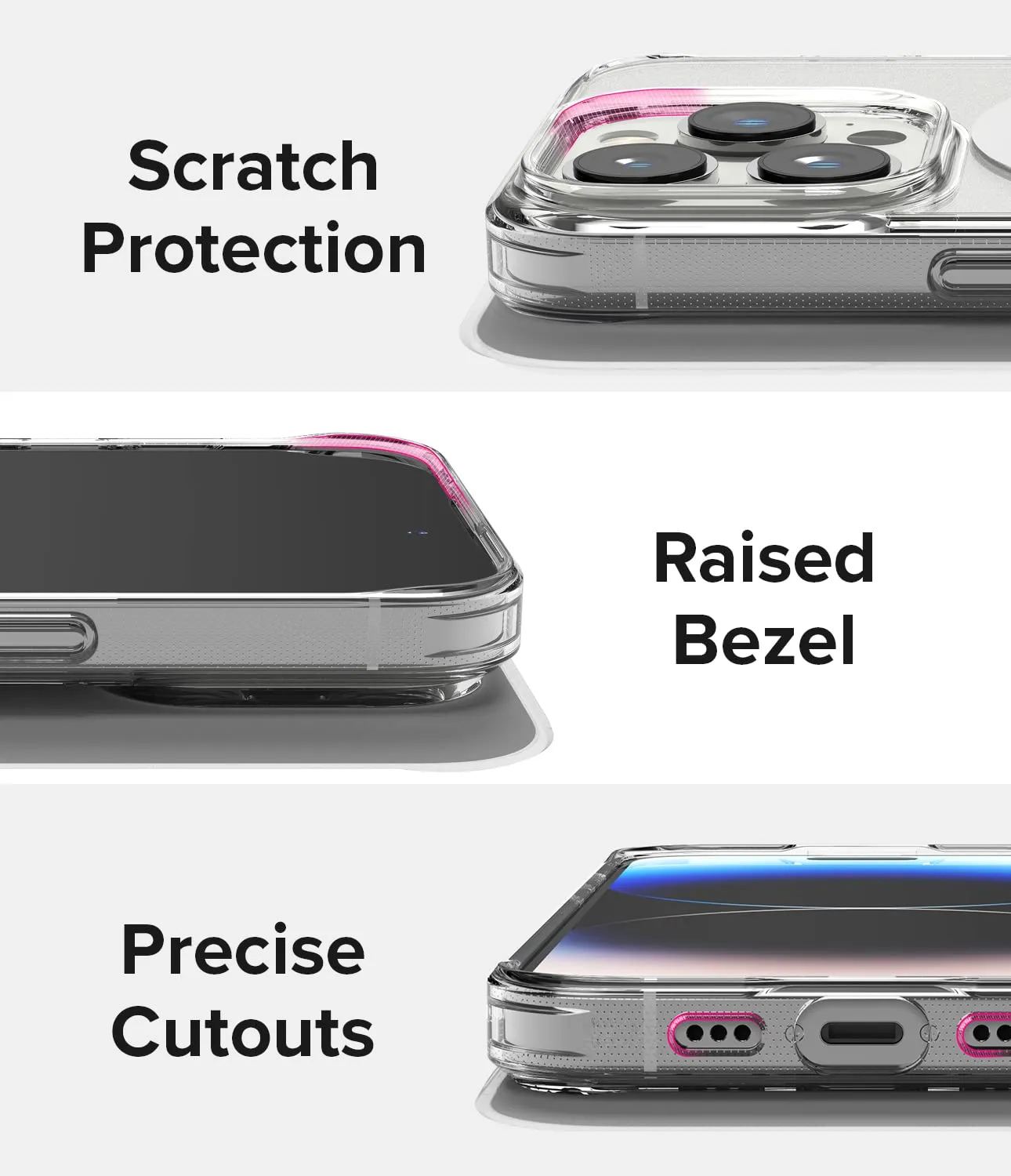 Apple iPhone 14 Pro Back Cover Case | Fusion Magnetic - Matte Clear
