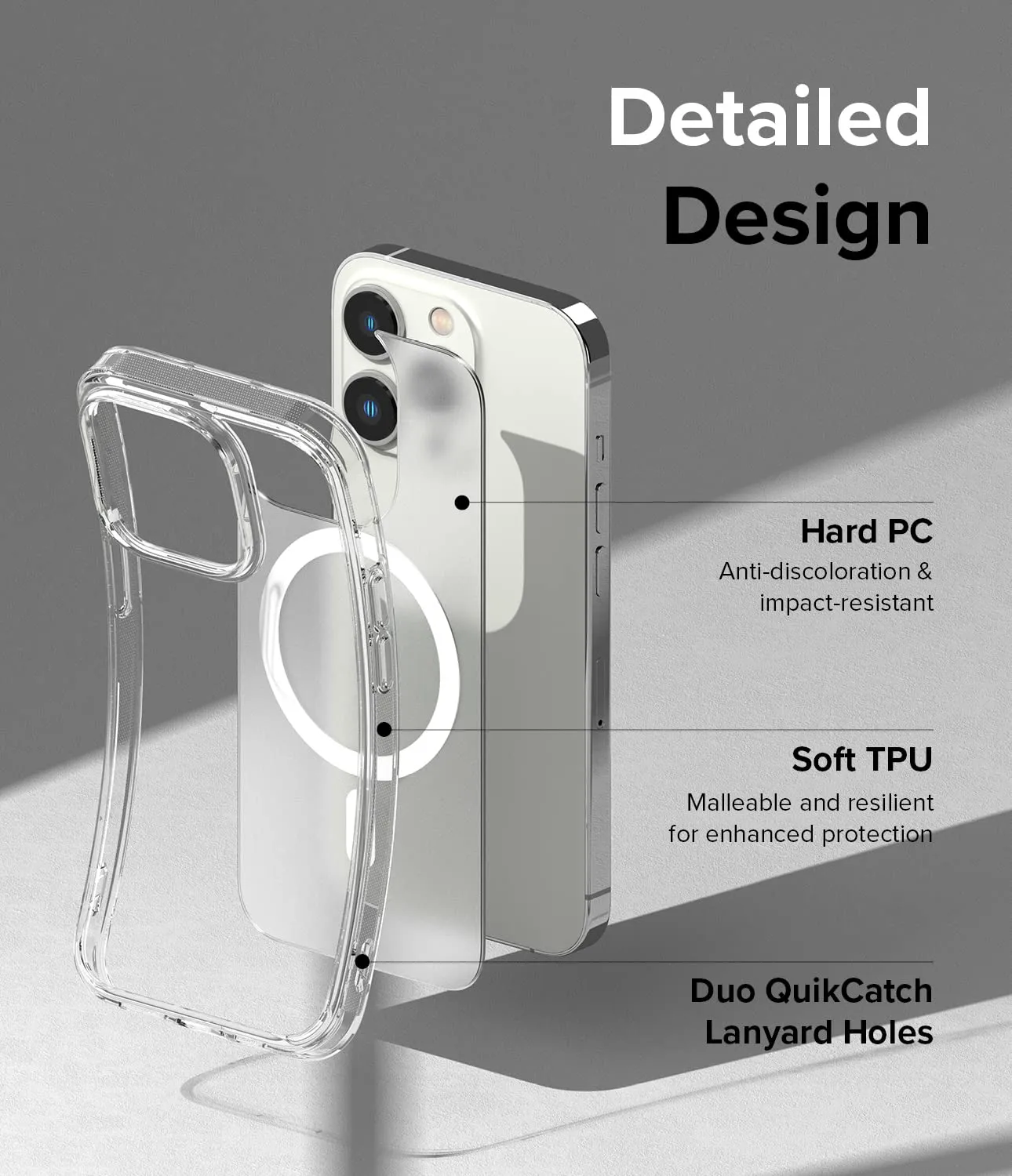 Apple iPhone 14 Pro Back Cover Case | Fusion Magnetic - Matte Clear