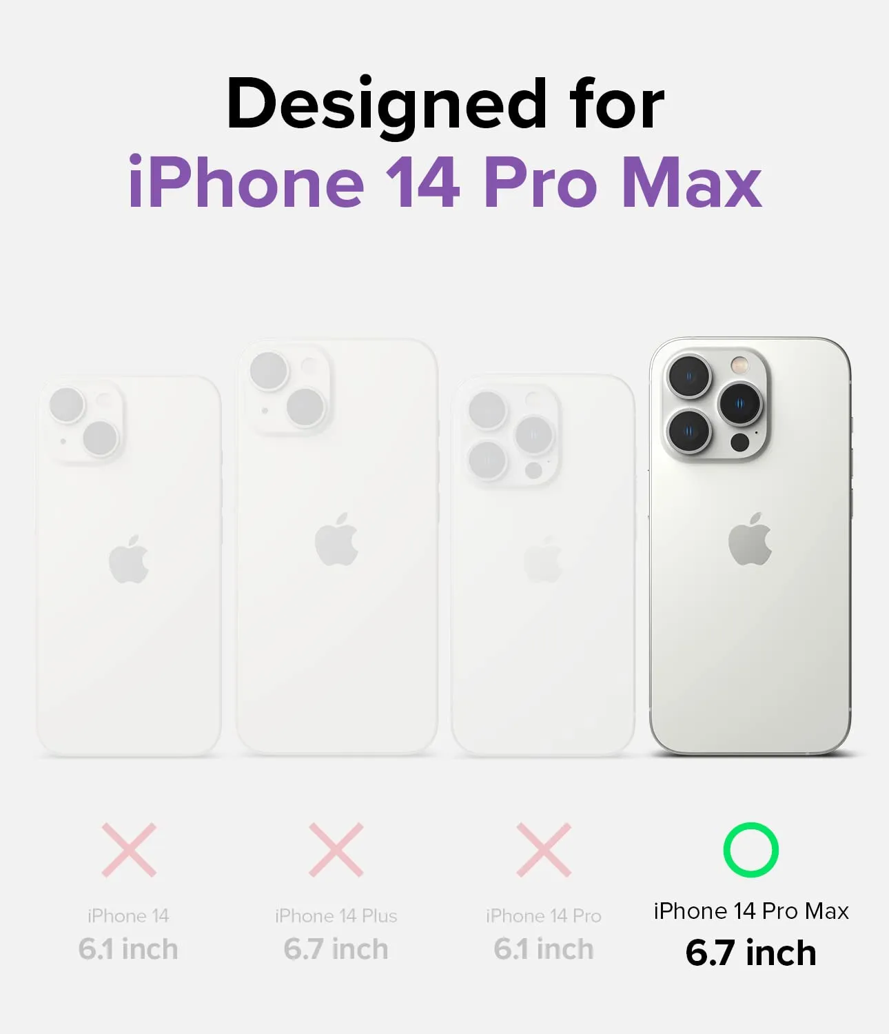 Apple iPhone 14 Pro Max Back Cover Case | Air-Clear