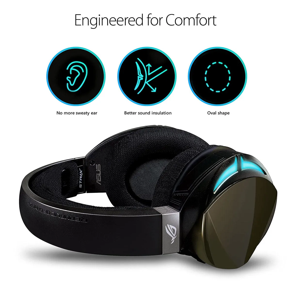 ASUS ROG STRIX Fusion 500 USB Wired RGB Gaming Headset with Virtual 7.1 Surround Sound and Boom Microphone