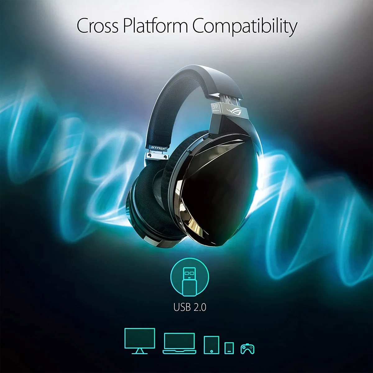ASUS ROG STRIX Fusion 500 USB Wired RGB Gaming Headset with Virtual 7.1 Surround Sound and Boom Microphone