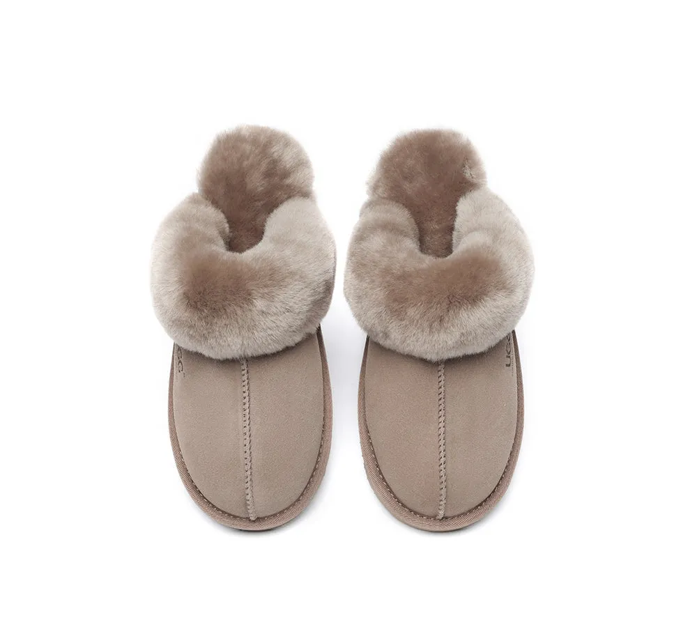AUSTRALIAN SHEPHERD® UGG Women Premium Sheepskin Wool Muffin Slippers Special