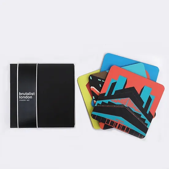 Brutalist Buildings London Coaster Set