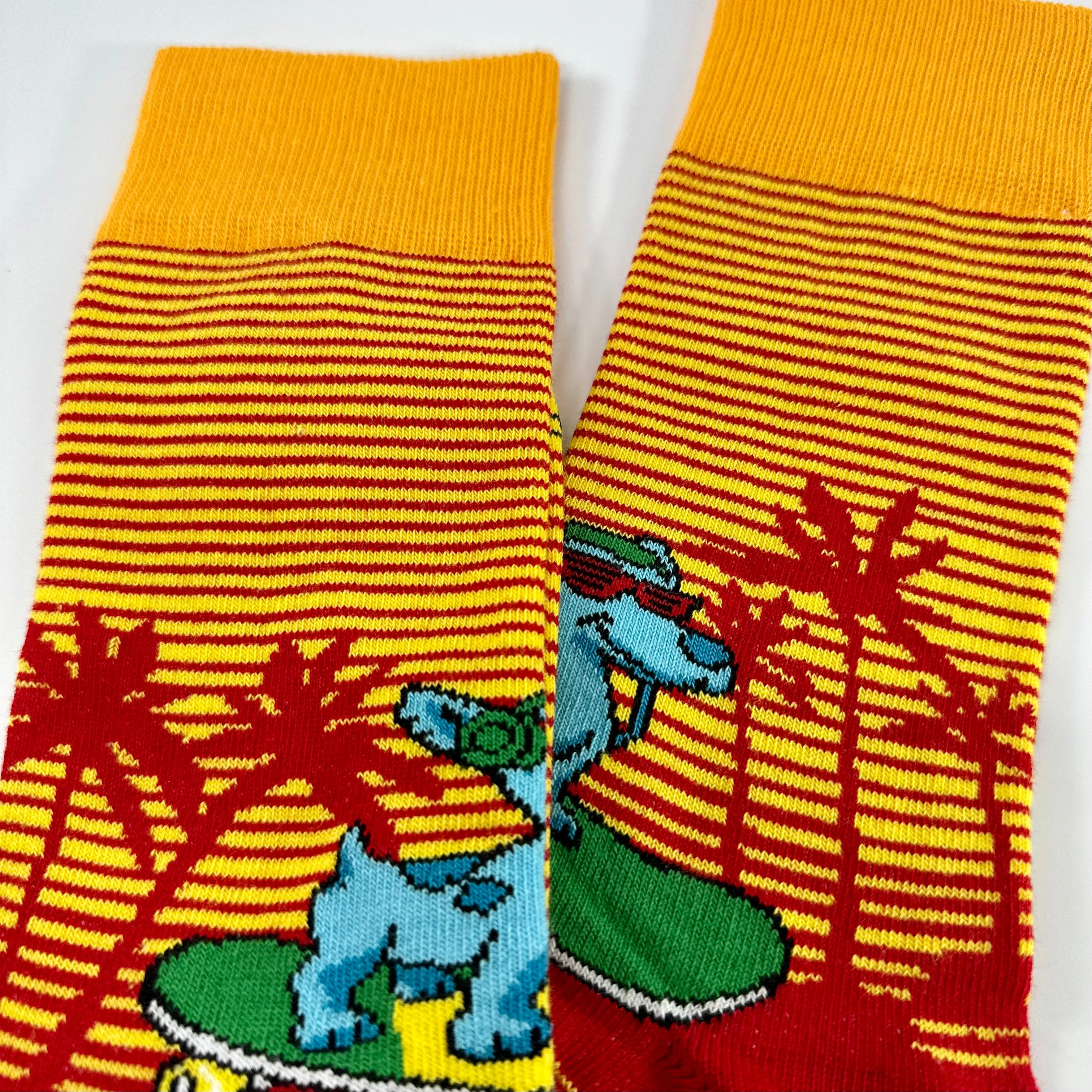 Cool Skateboarding Dog Socks from the Sock Panda (Adult Small -  Shoe Sizes 2-5)