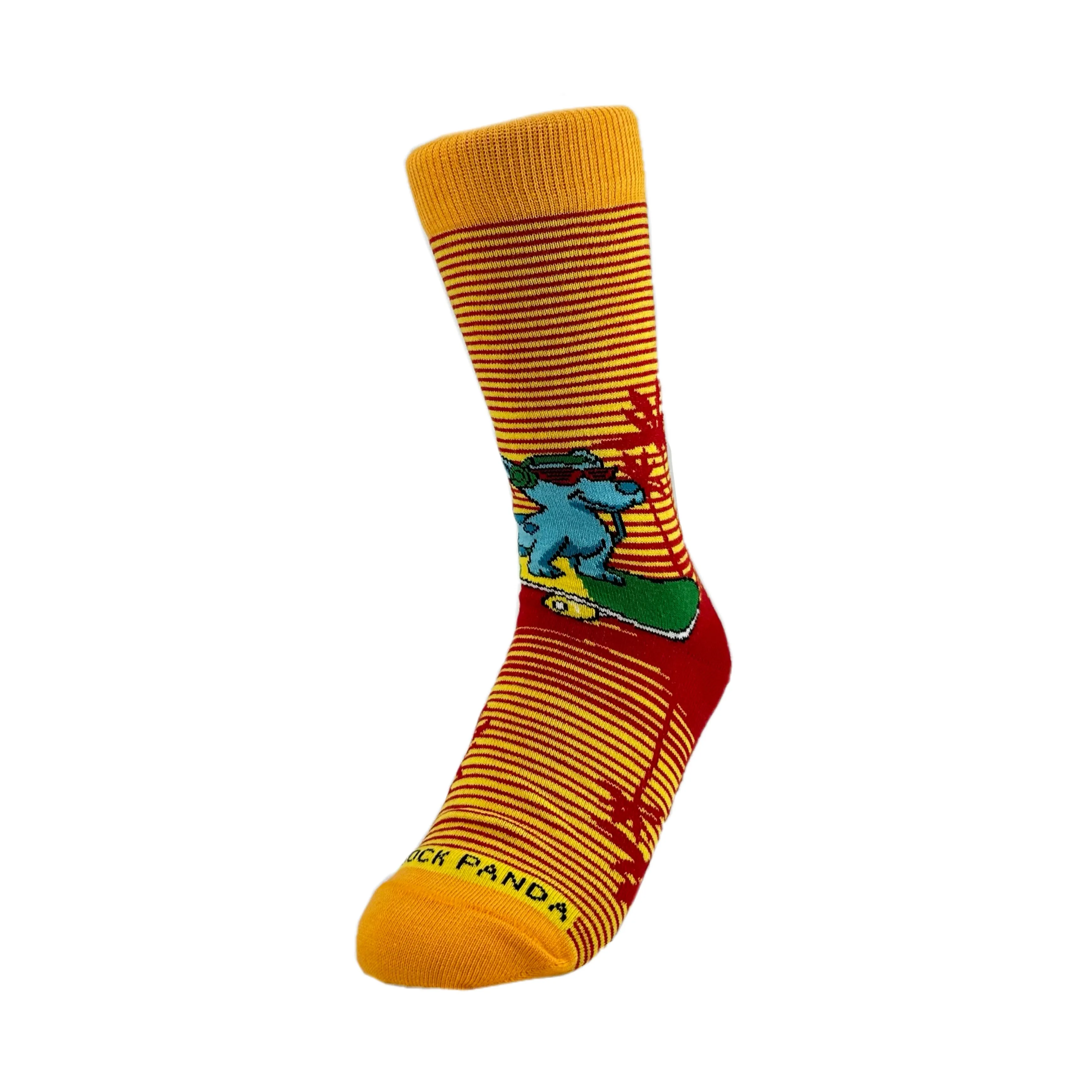 Cool Skateboarding Dog Socks from the Sock Panda (Adult Small -  Shoe Sizes 2-5)