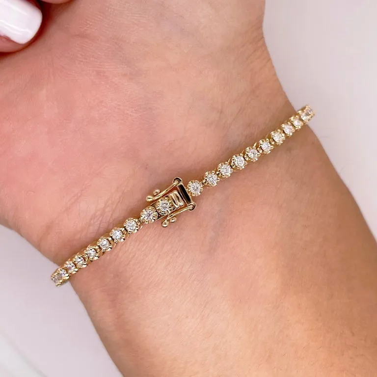 Diamond Tulip Tennis Bracelet