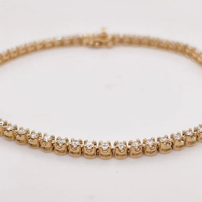 Diamond Tulip Tennis Bracelet