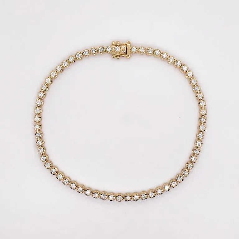 Diamond Tulip Tennis Bracelet
