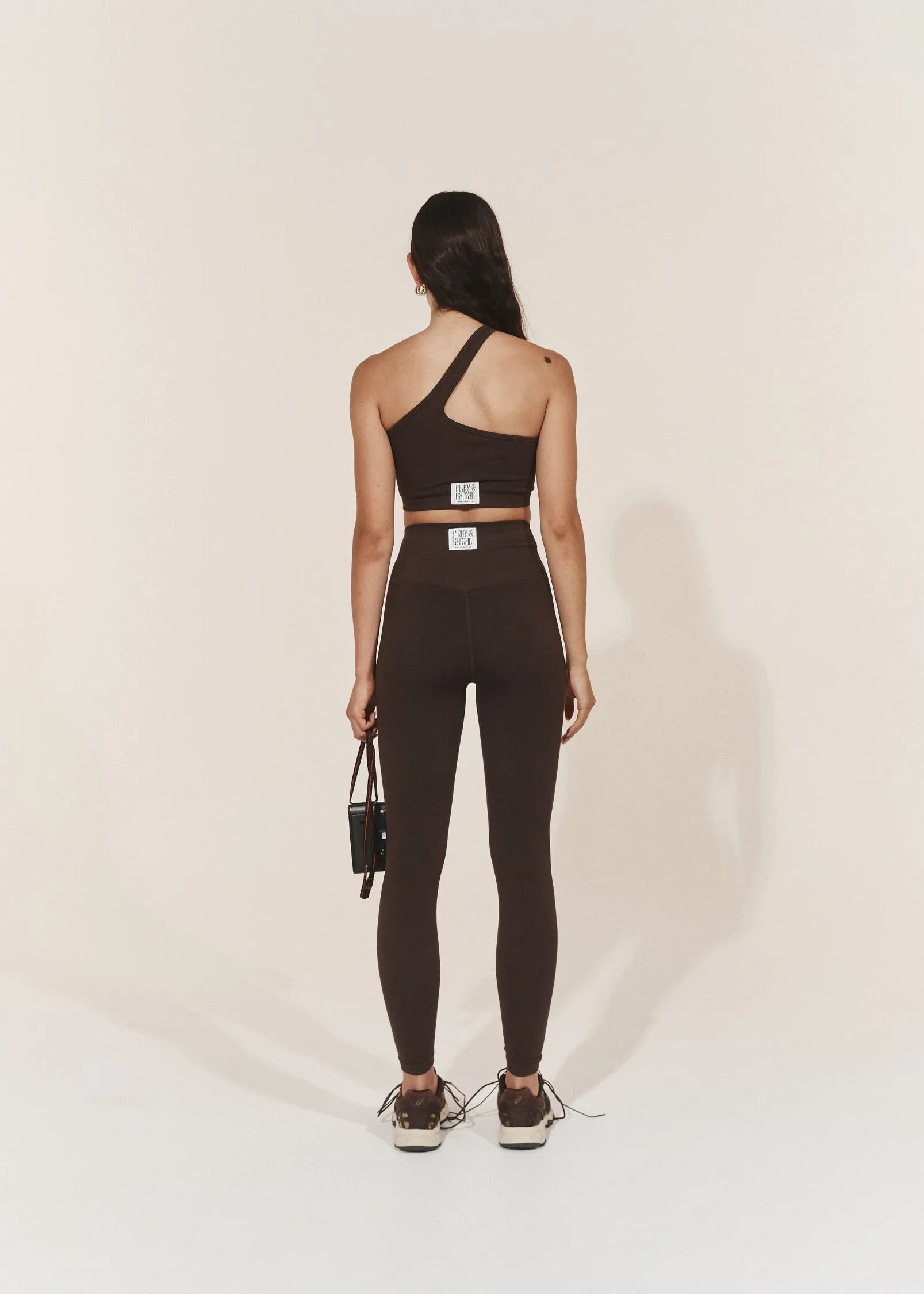 Forme One Shoulder Crop - Java Brown