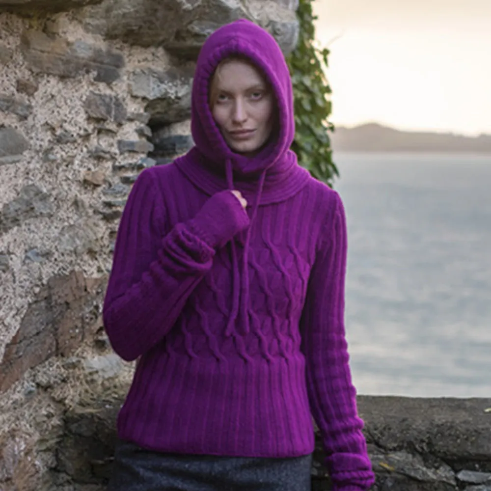 Foxglove Knitted Hood