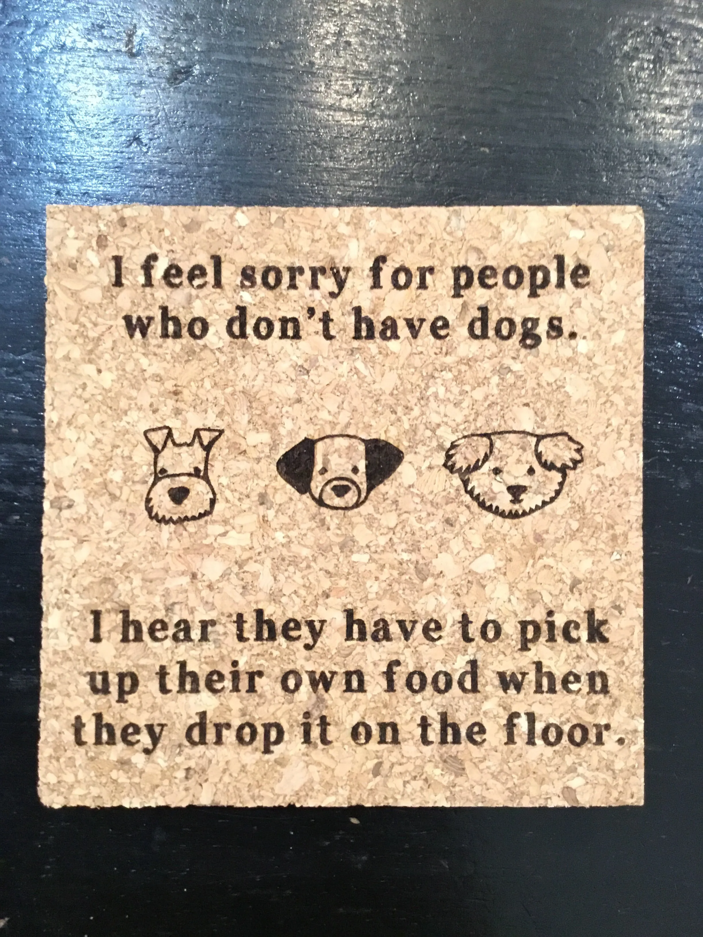 Funny cork coasters made in USA