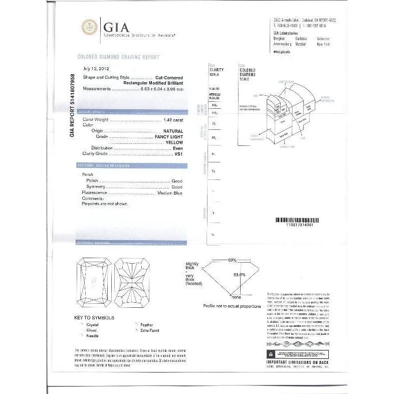 GIA Certified Natural 3 Carat TW Fancy Yellow Diamond Radiant Cut Stud Earrings in 18K Gold