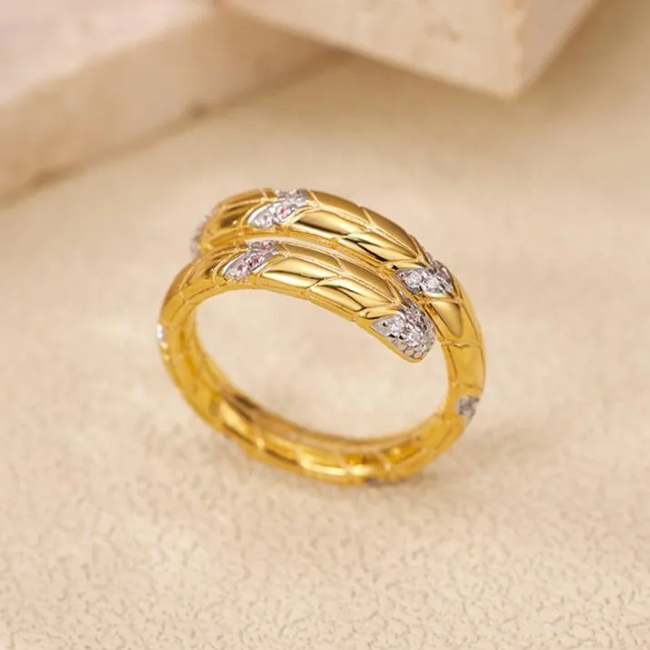 Gold Zirconia Ring 18K Gold Vermeil