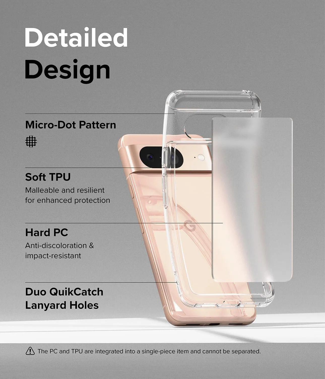 Google Pixel 8 Back Cover Case | Fusion - Matte Clear