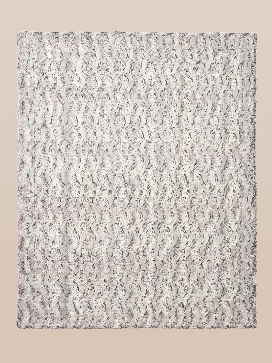 Grey Fox Luxe Fake Fur Throw