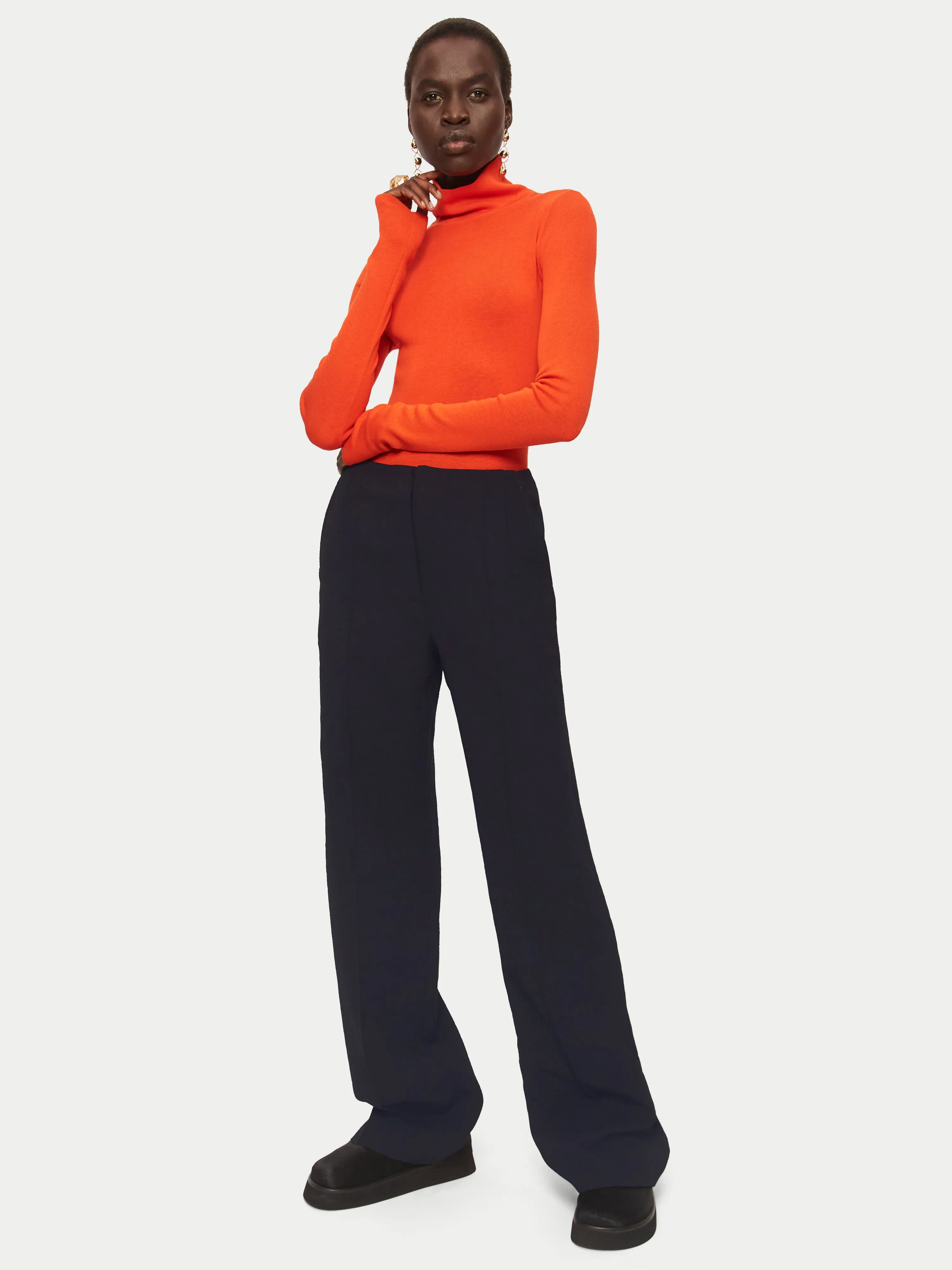 Hale Textured Trouser | Black