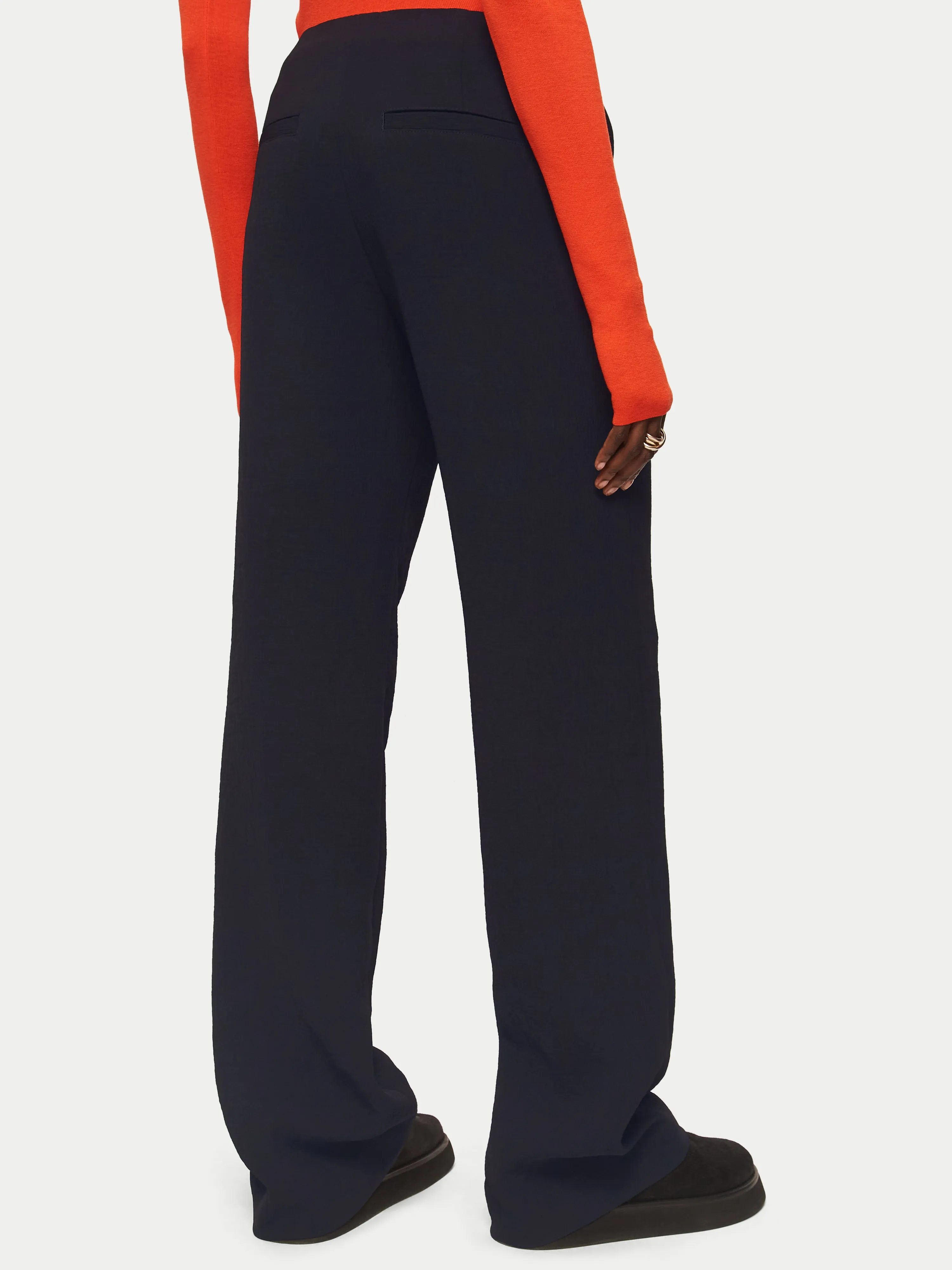 Hale Textured Trouser | Black