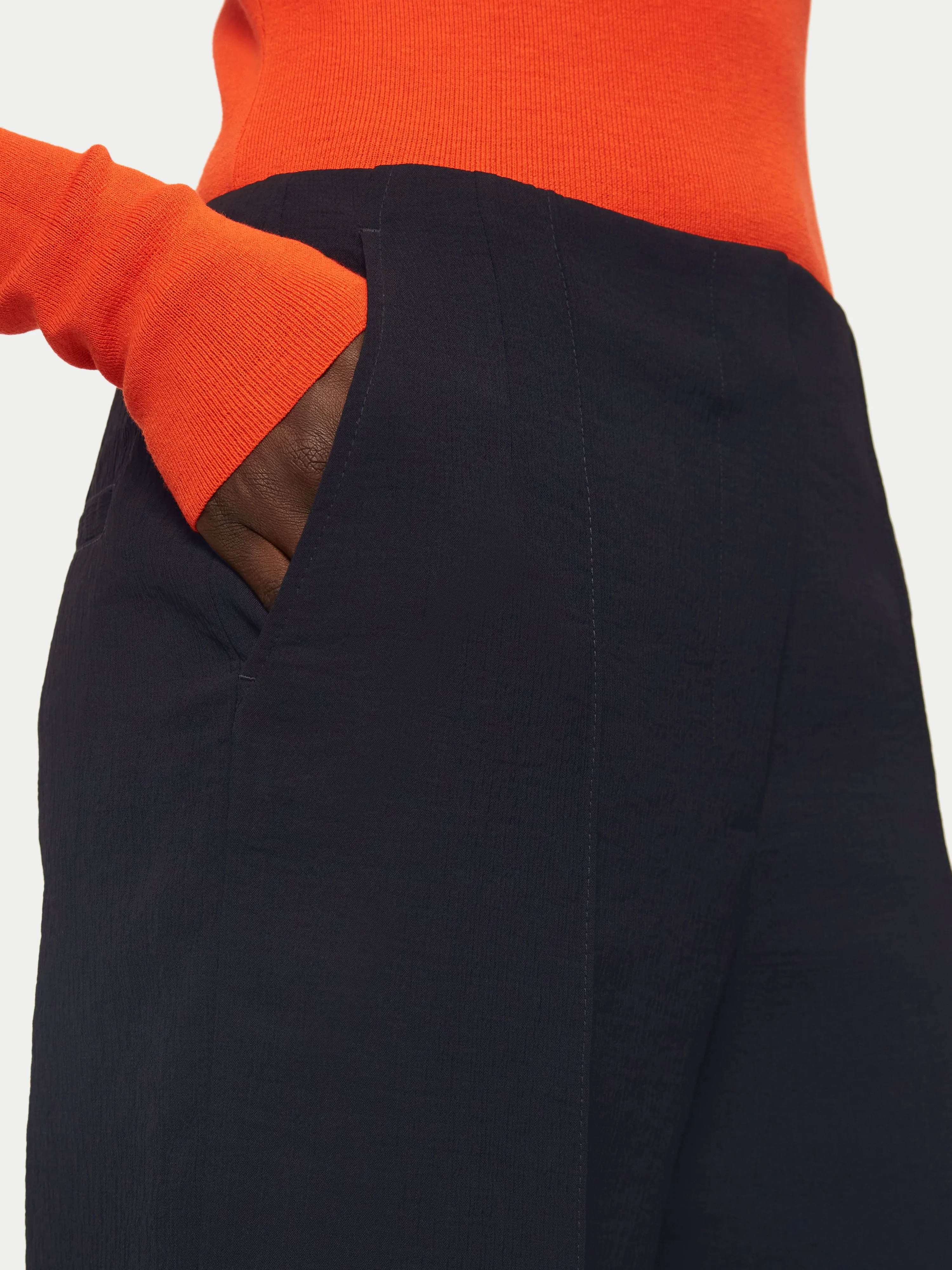Hale Textured Trouser | Black