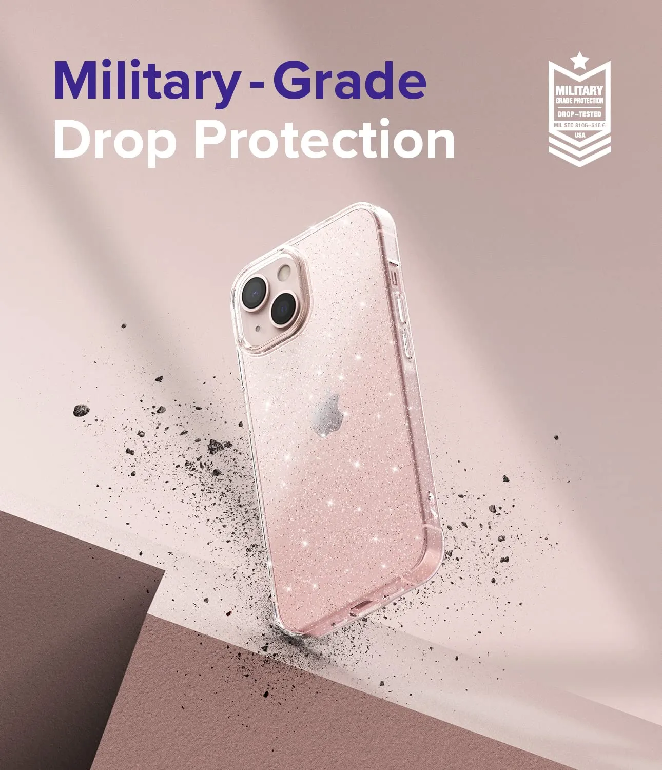 iPhone 13 Back Cover Case | Air - Glitter Clear