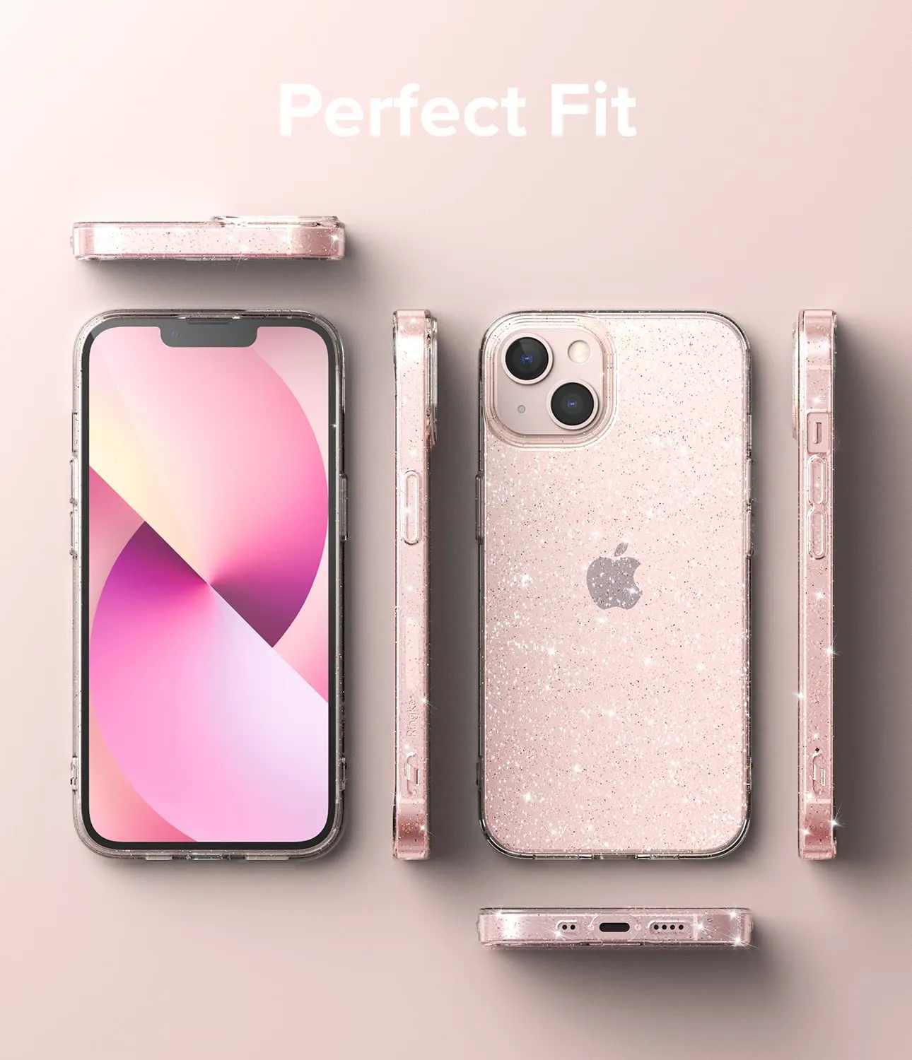 iPhone 13 Back Cover Case | Air - Glitter Clear
