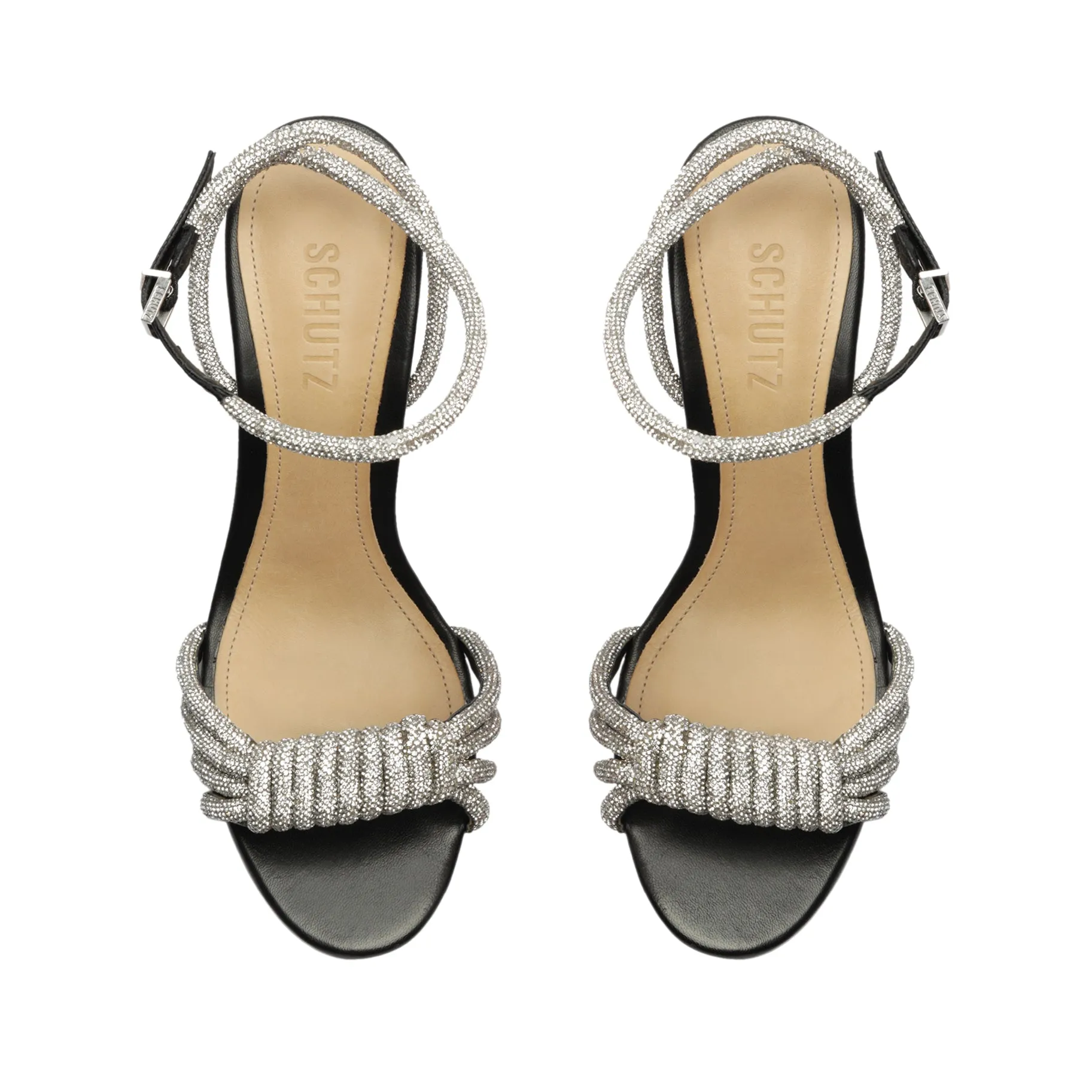 Jewell Block Leather Sandal