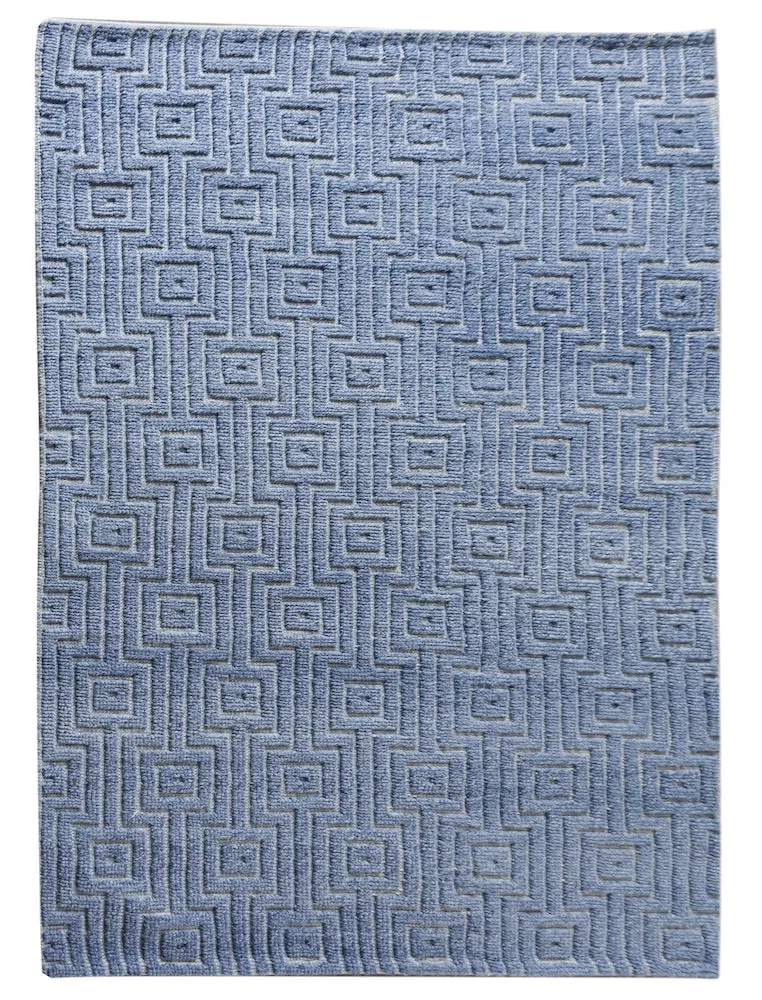 Lenen Textured Blue Rug