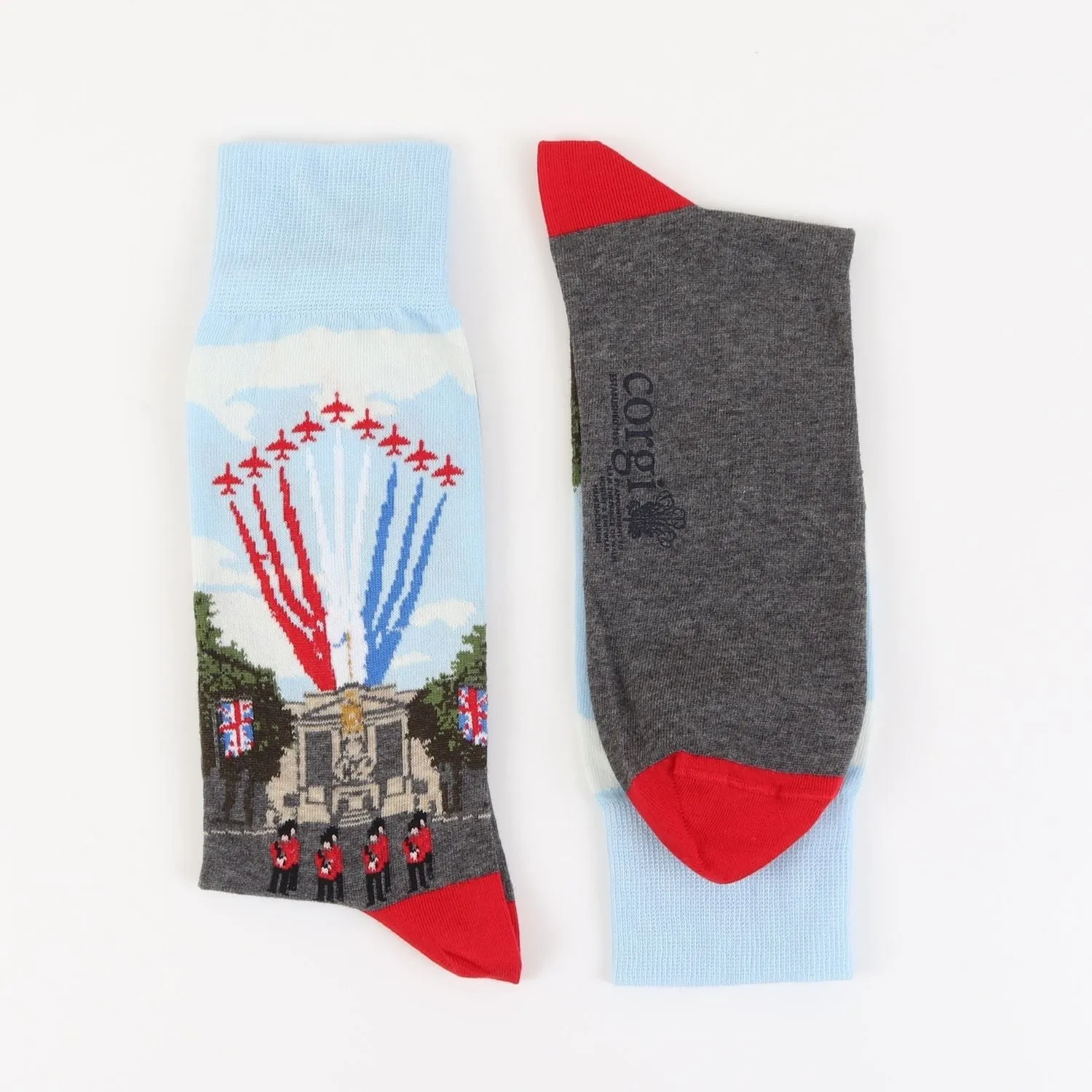 Men's Royal Collection Trooping The Colour Scene Cotton Socks