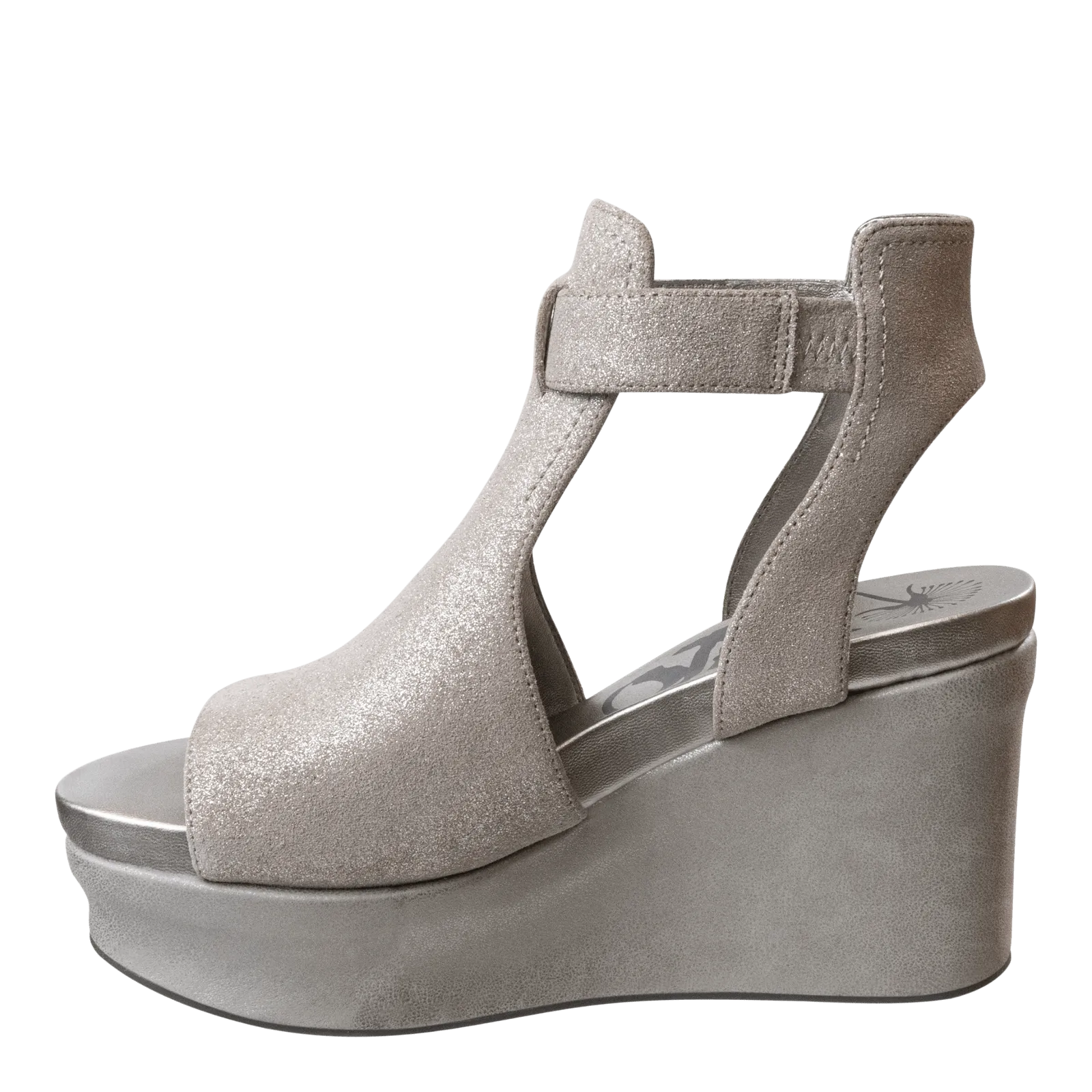 MOJO in SILVER Wedge Sandals