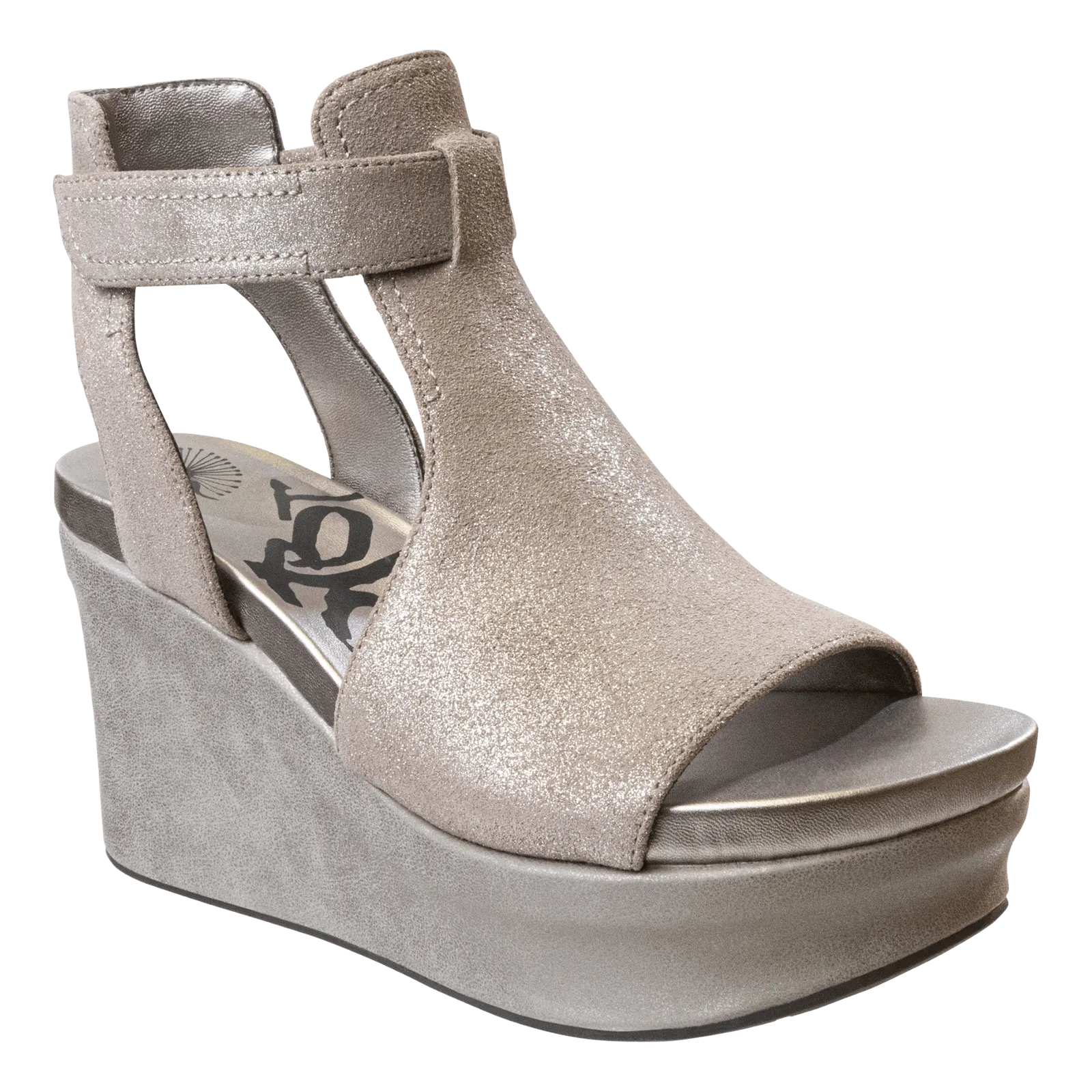 MOJO in SILVER Wedge Sandals
