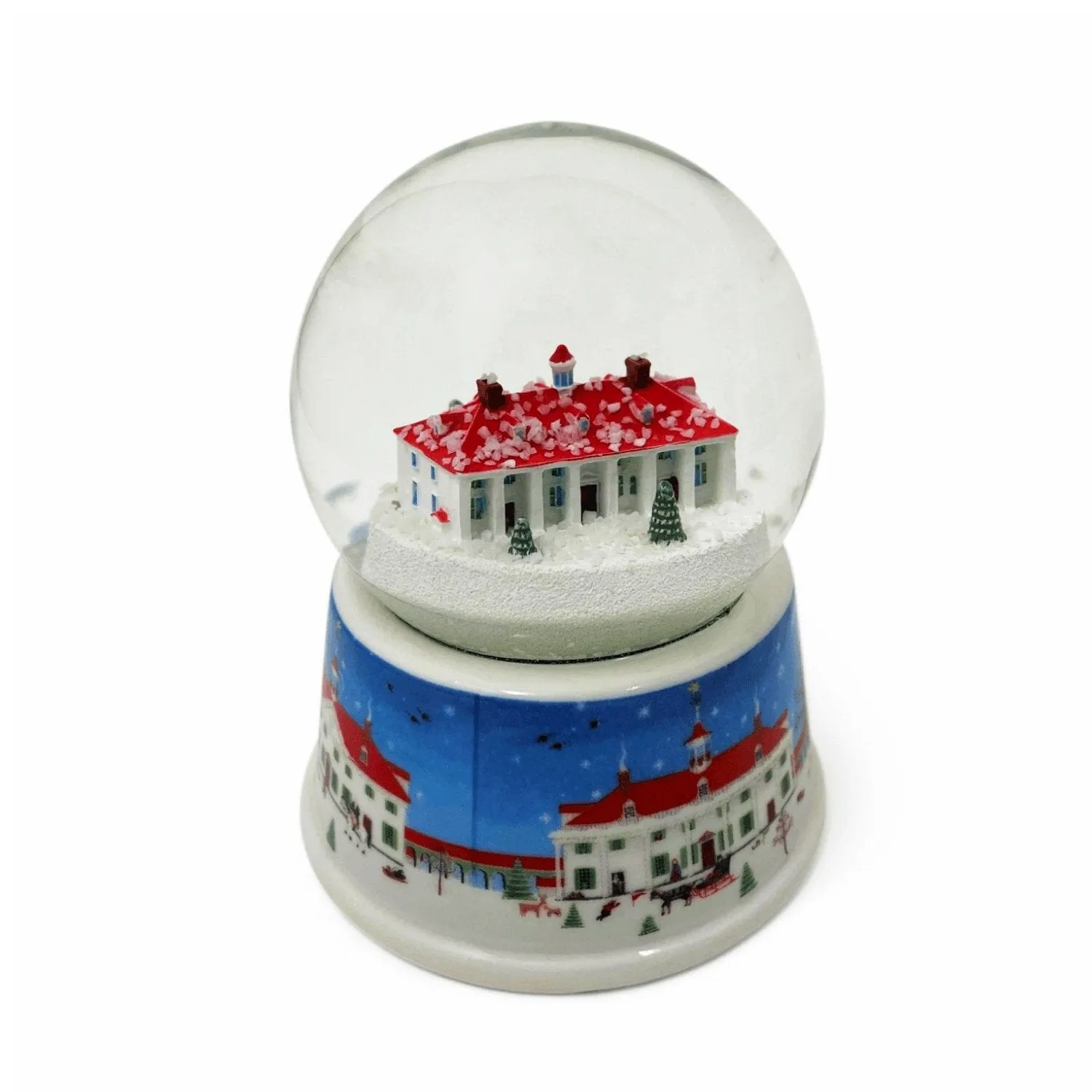 Mount Vernon Folk Art Snow Globe