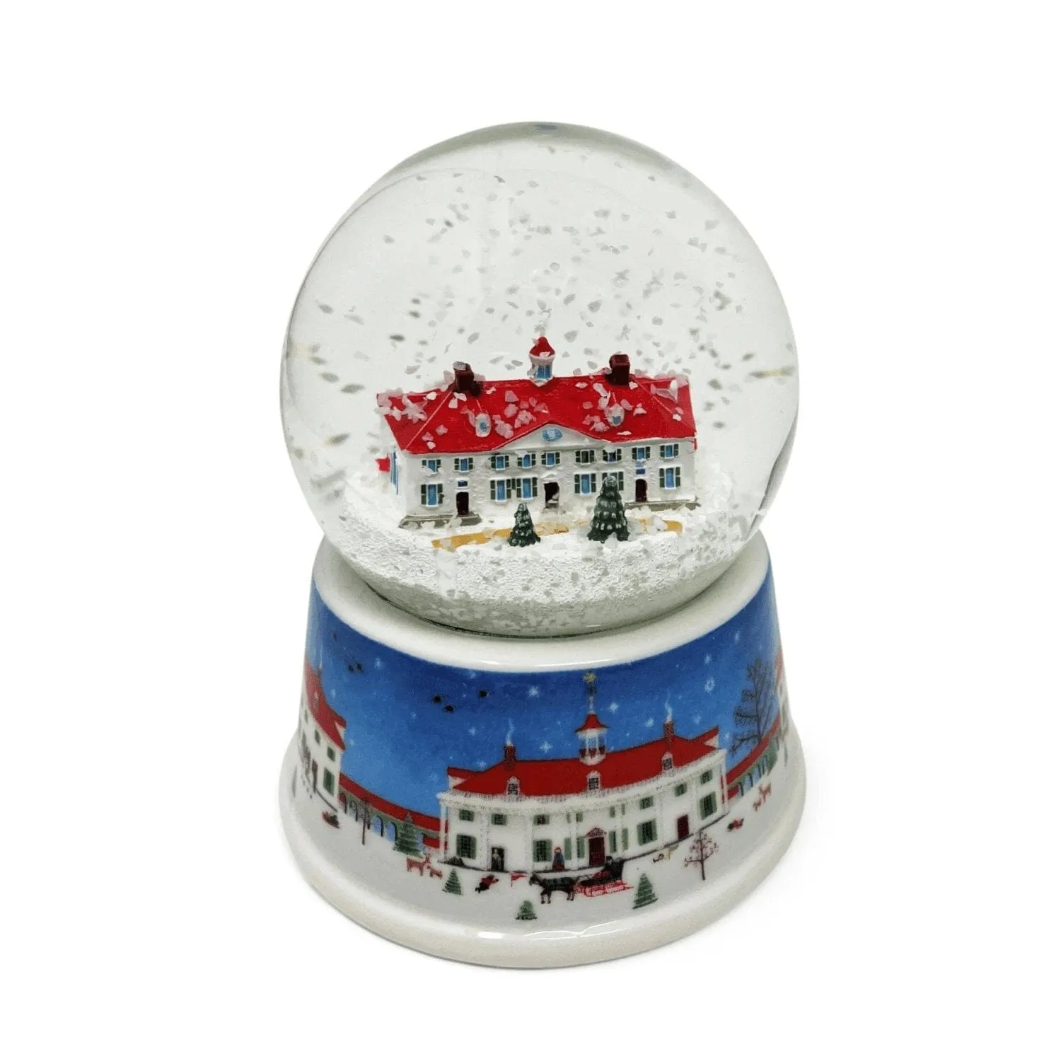 Mount Vernon Folk Art Snow Globe