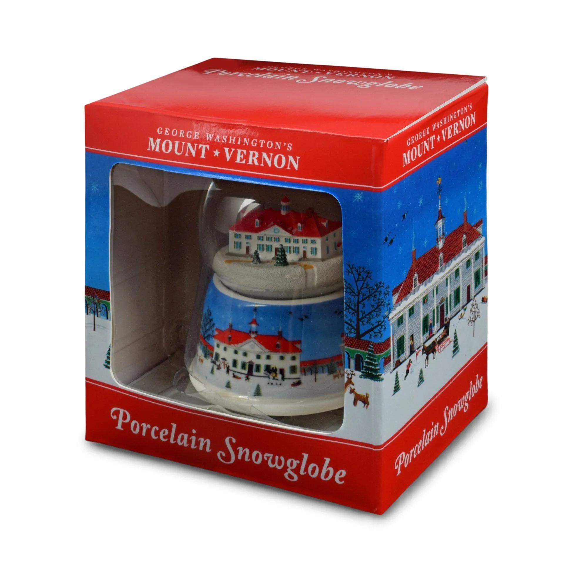 Mount Vernon Folk Art Snow Globe