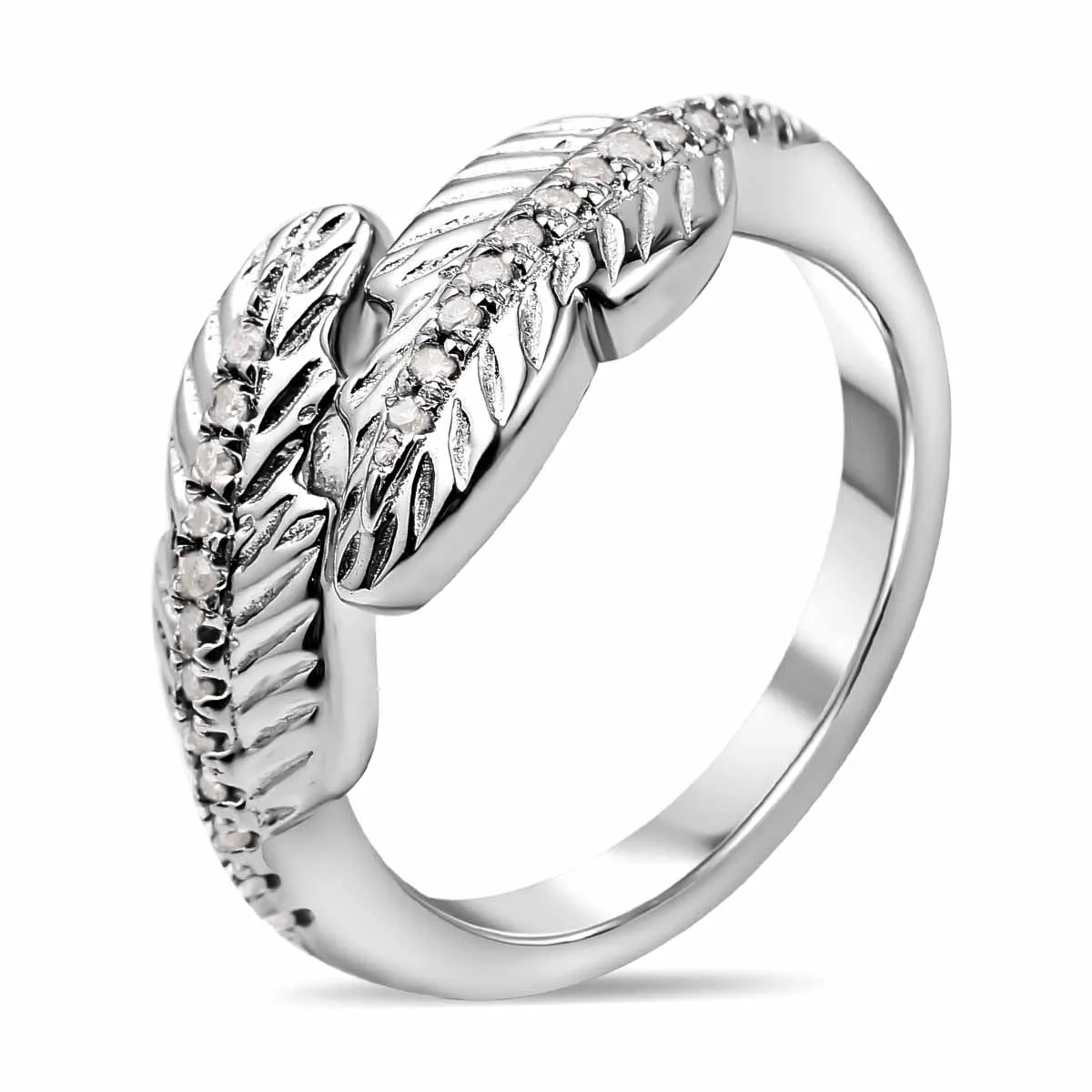 Ocean Plume Diamond Ring