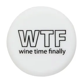 Slogan Cap - White - WTF - Wine Time Finally