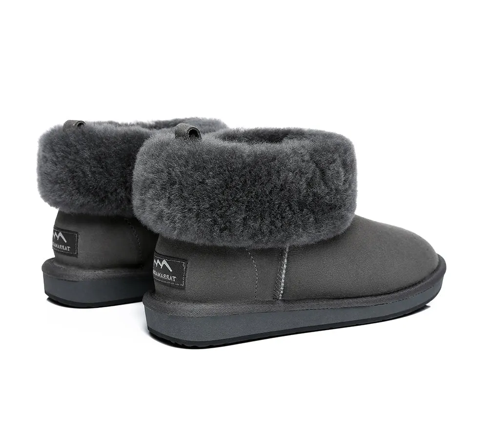 TARRAMARRA® UGG Women Sheepskin Wool Fluffy Collar Slippers Emmy