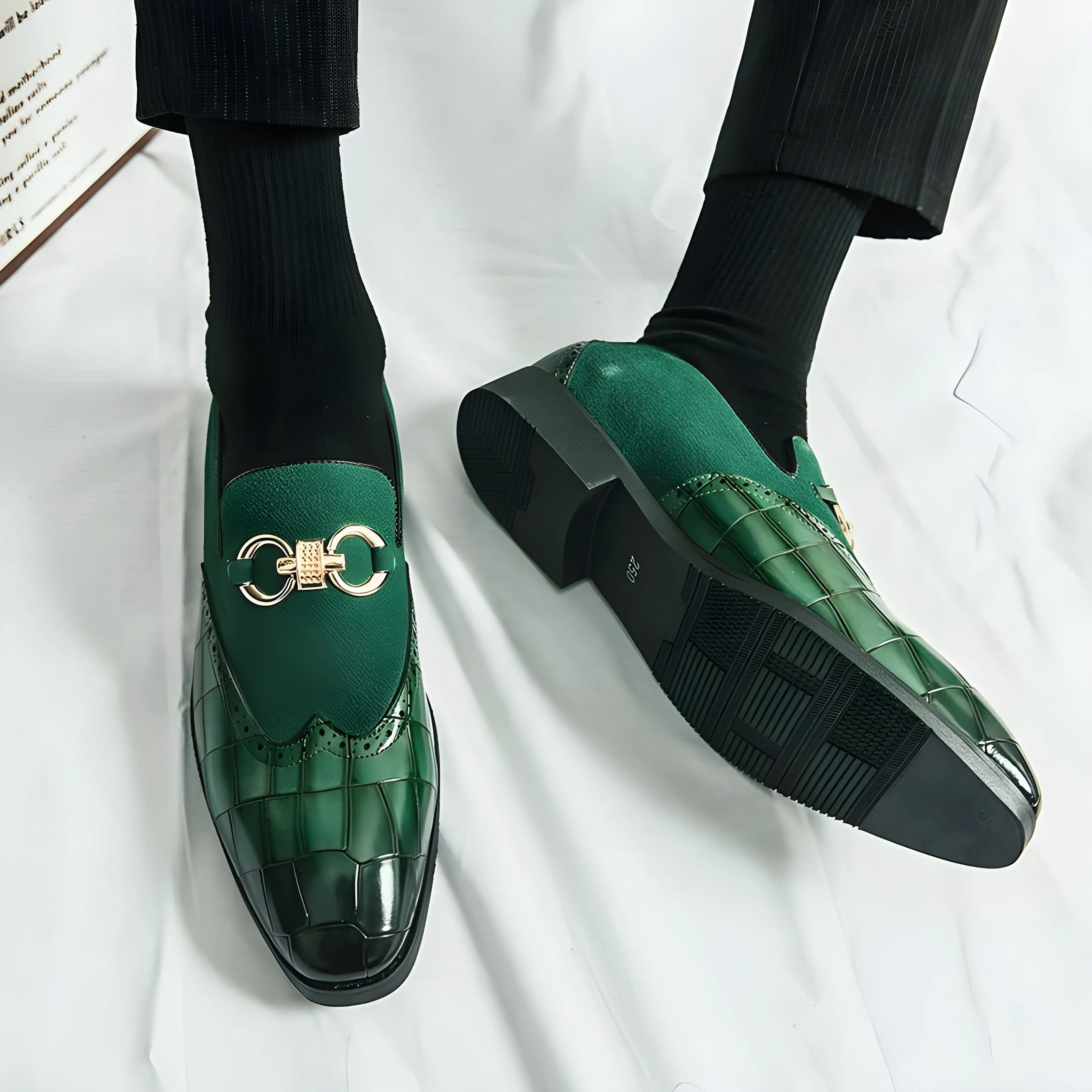 The  Aurelianus Slip On Leather Loafers