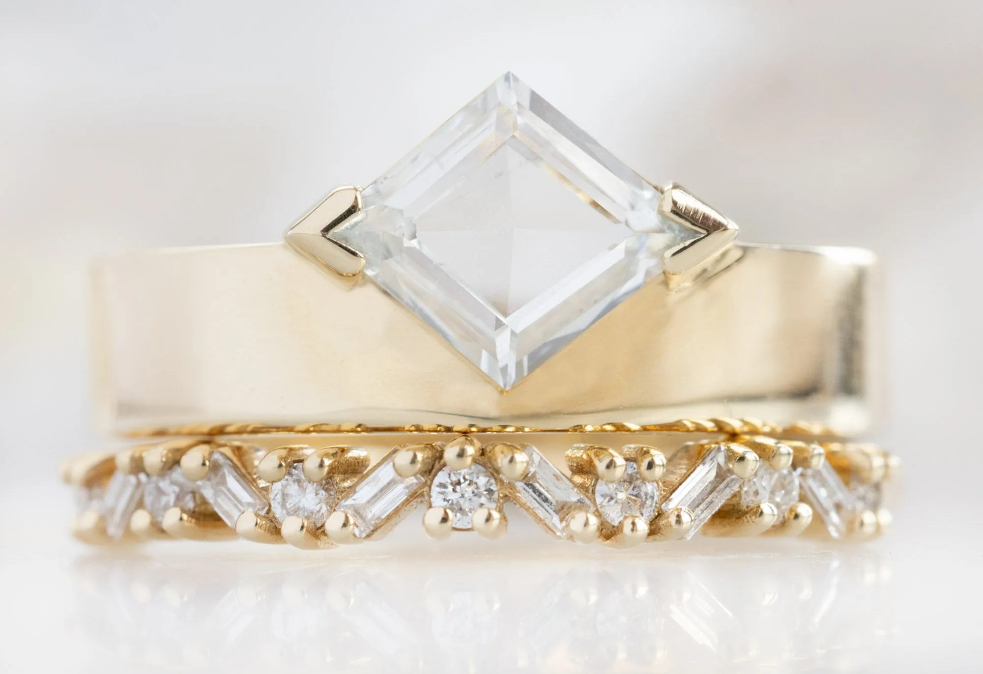 The Cigar Band with a Kite-Shaped White Diamond