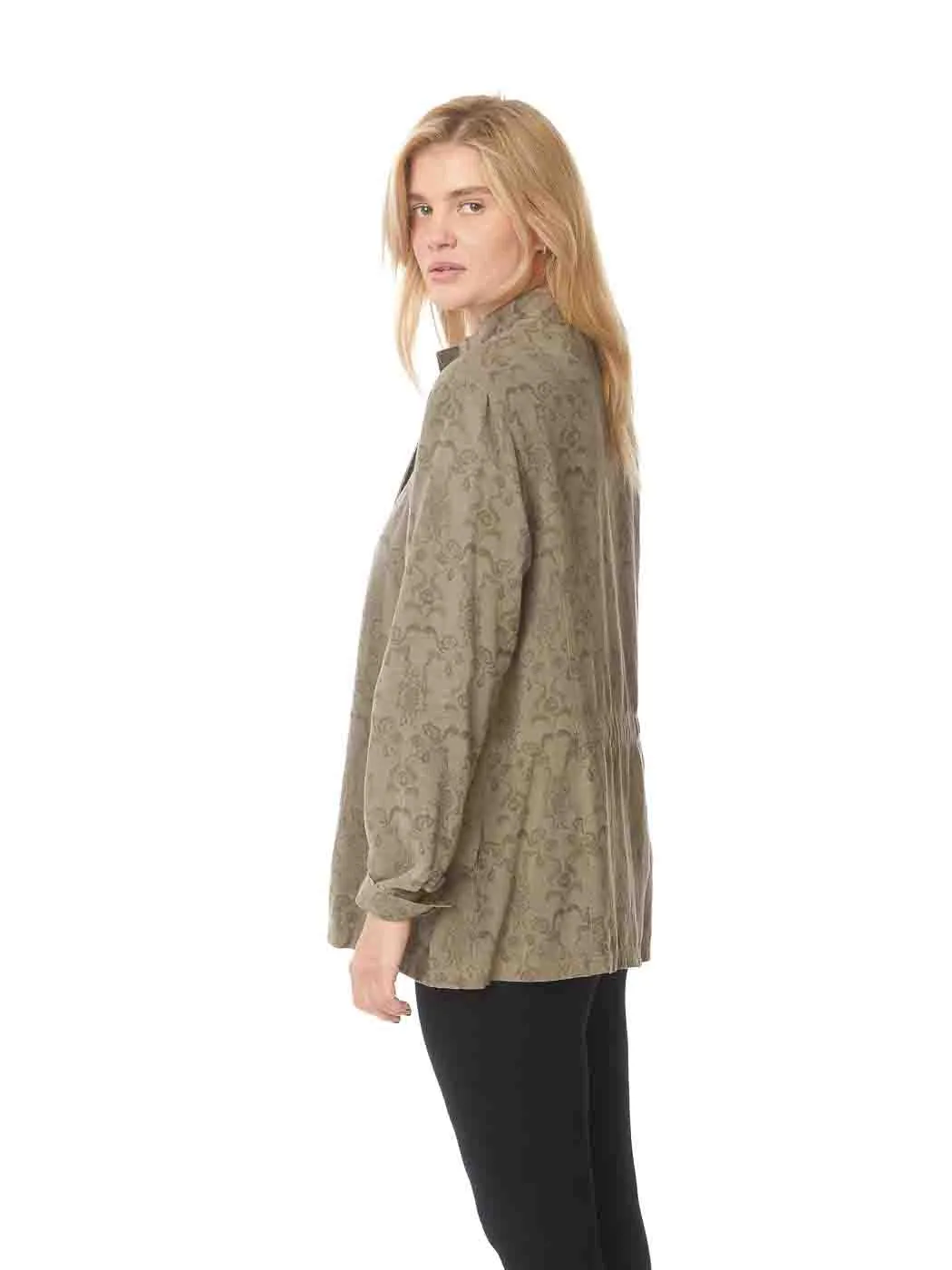 Tianello TENCEL™  "Anorak" Jacket-Moss