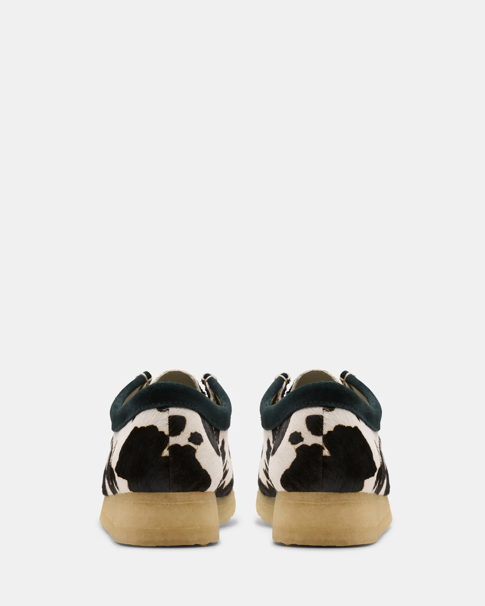 Wallabee. (W) Black Cow Print