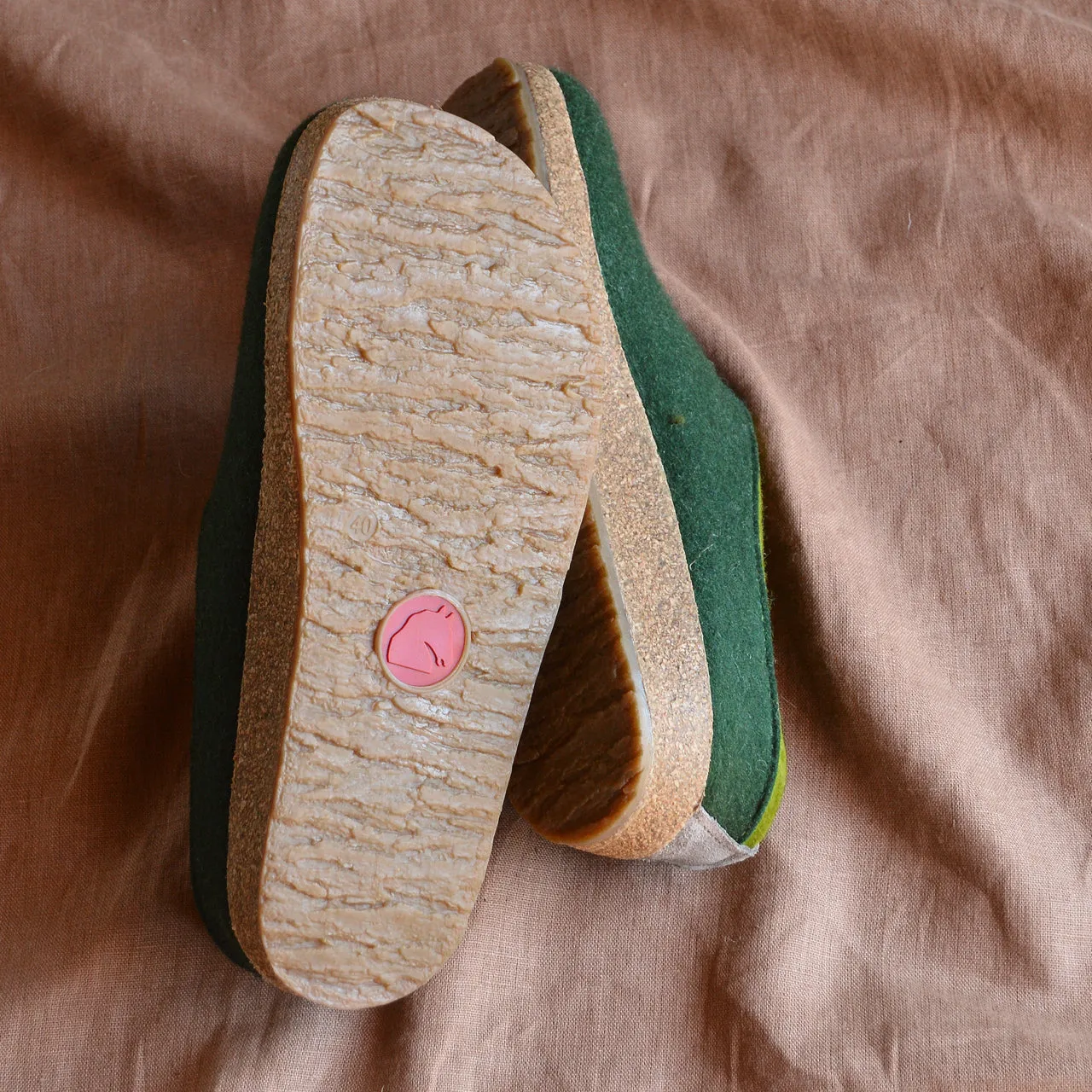 Wool Felt Clogs - Kris - Yew Green AW23 (Adults 46 only) *Last ones