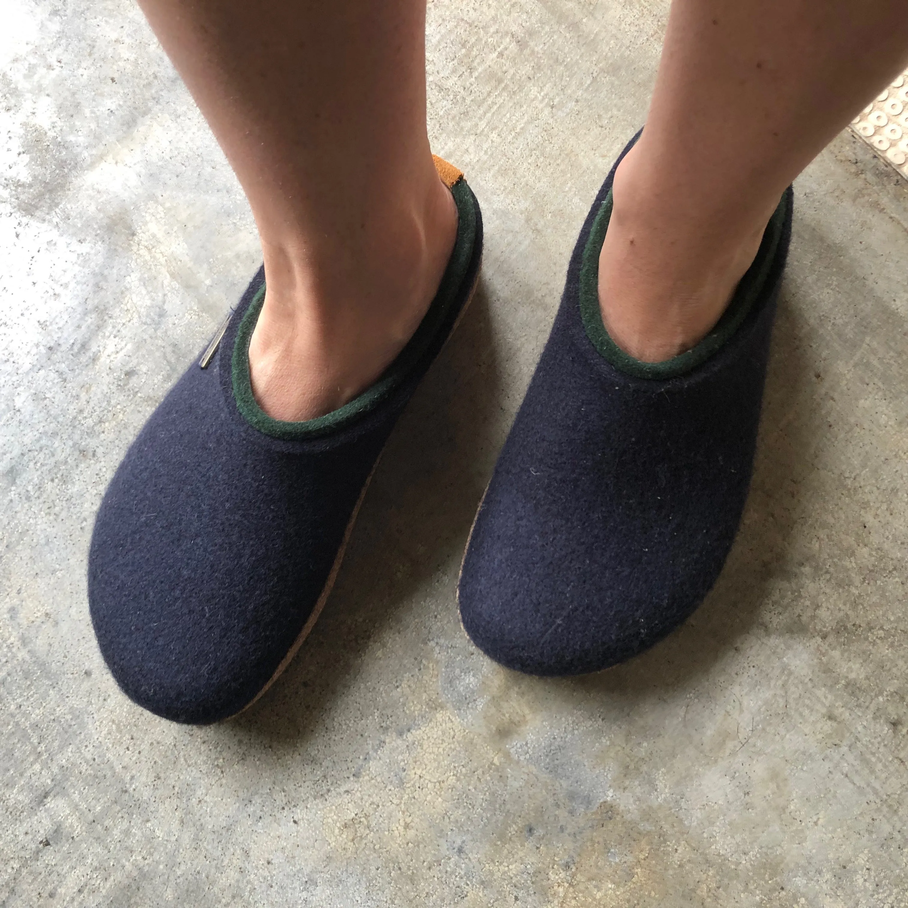 Wool Felt Clogs - Kris - Yew Green AW23 (Adults 46 only) *Last ones