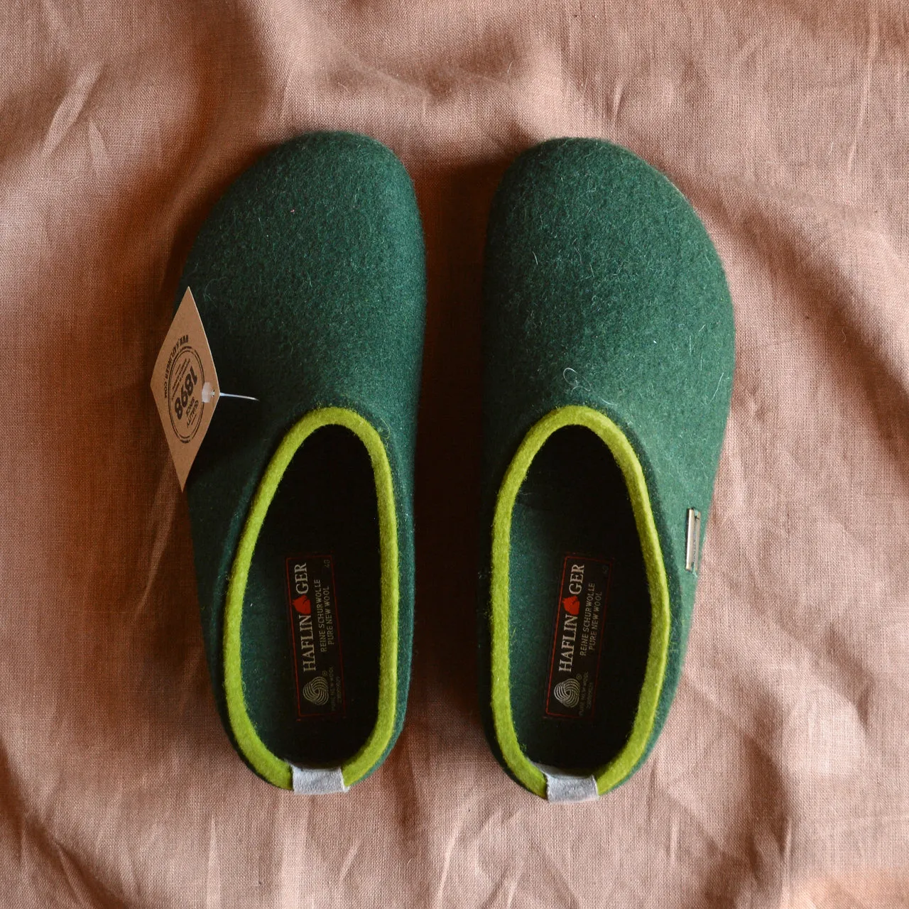 Wool Felt Clogs - Kris - Yew Green AW23 (Adults 46 only) *Last ones