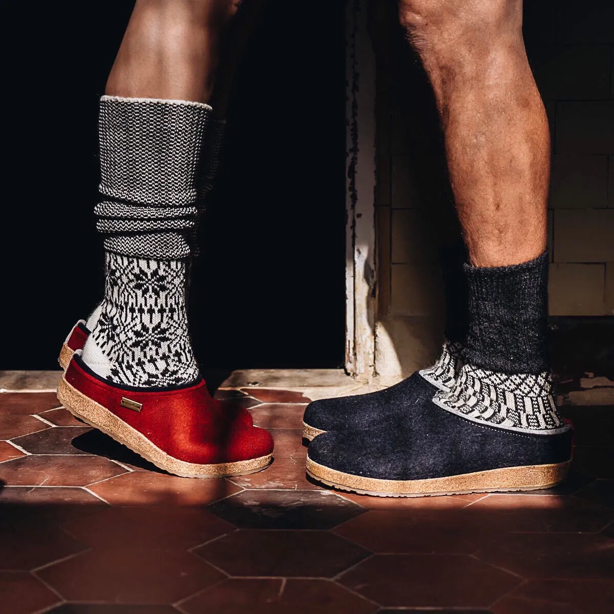 Wool Felt Clogs - Kris - Yew Green AW23 (Adults 46 only) *Last ones